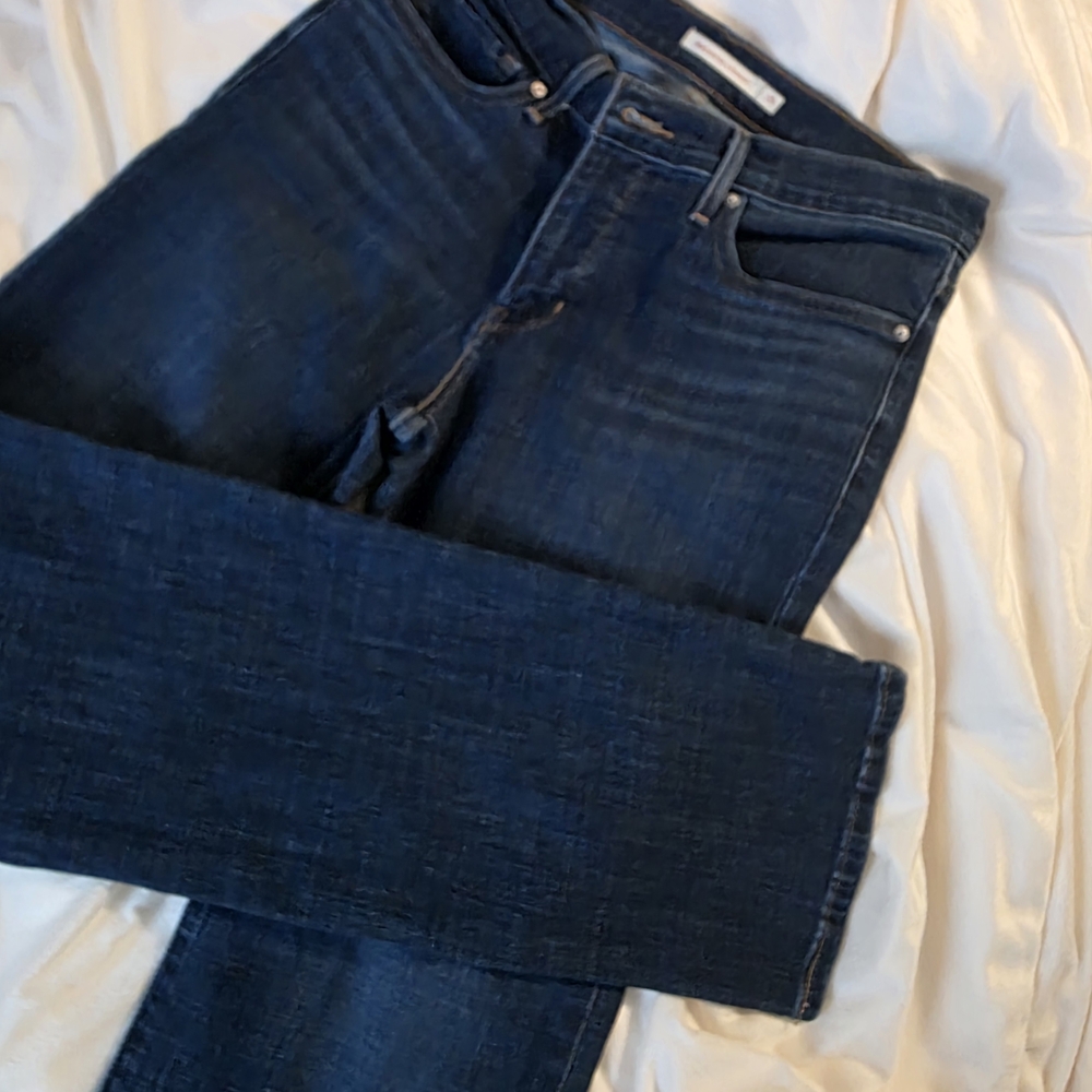 Levi's Dark Blue Straight Leg Jeans